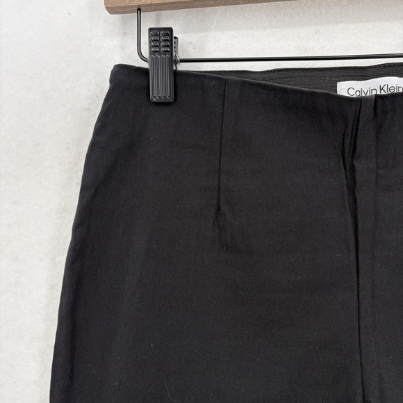 Calvin Klein Pants Womens 6 Black Stretch Slim Tapered Ankle Pull On Career NWT - Picture 3 of 16